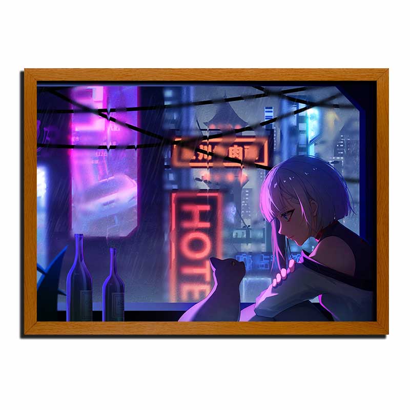 Lucy Between Shadows and Lights - Cyberpunk Edgerunners
