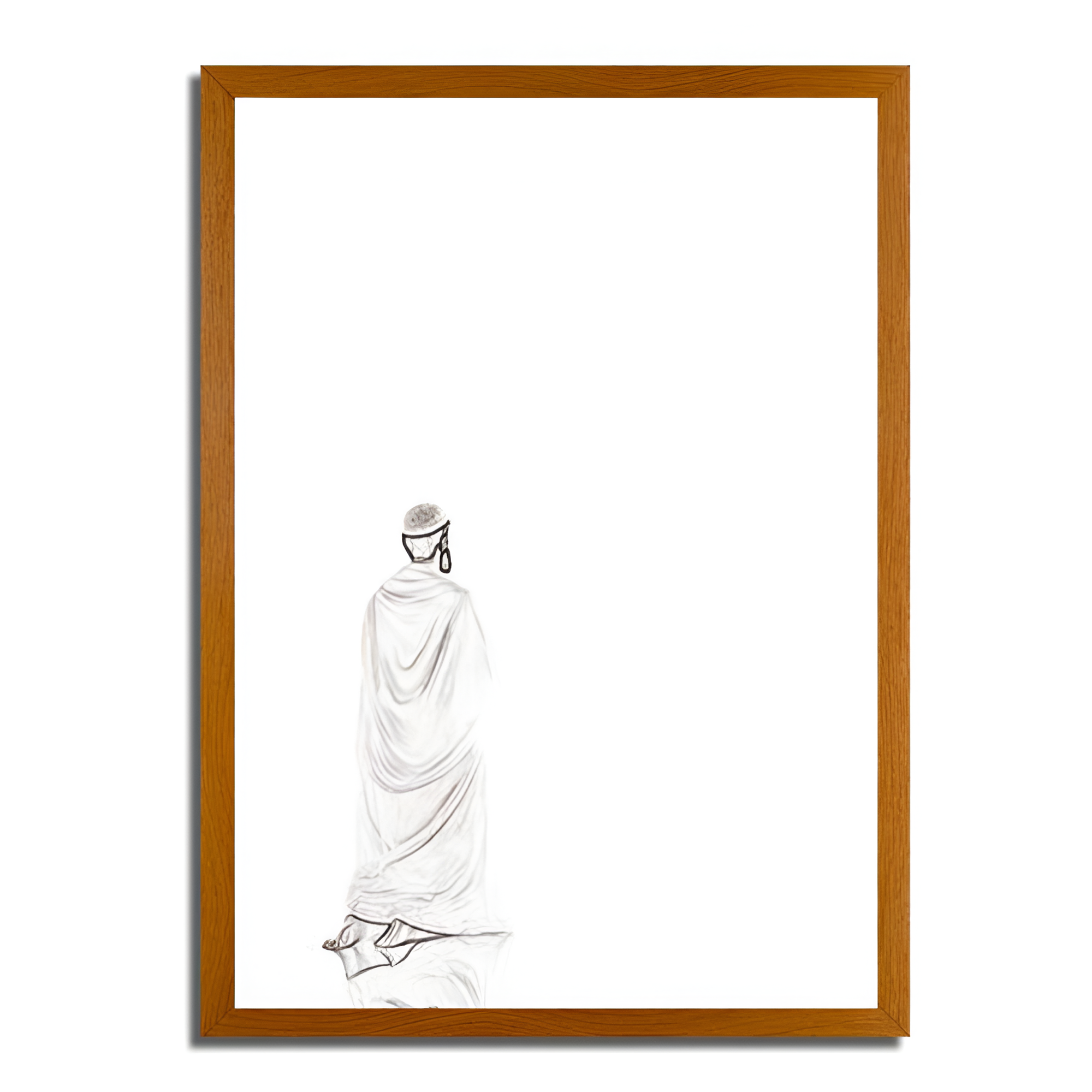 Representation of a believer in Mecca - Muslim