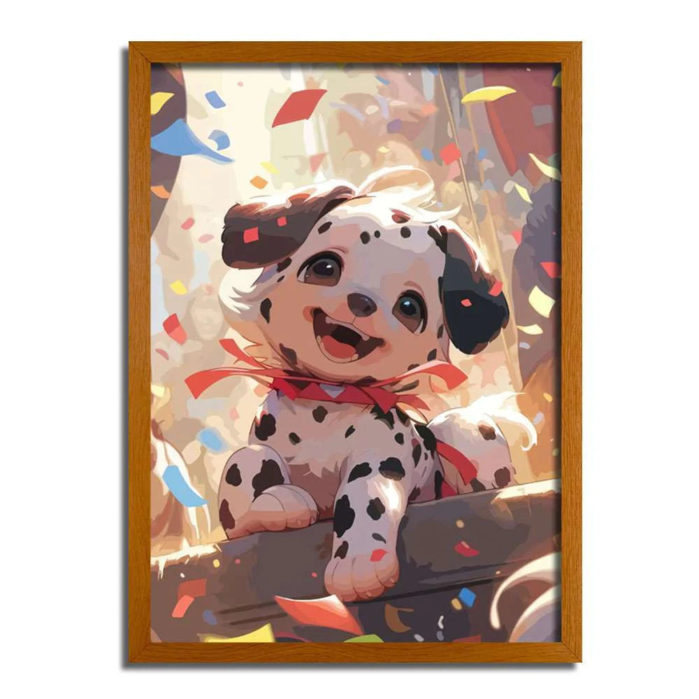 Chiot dalmatien mignon - Animaux