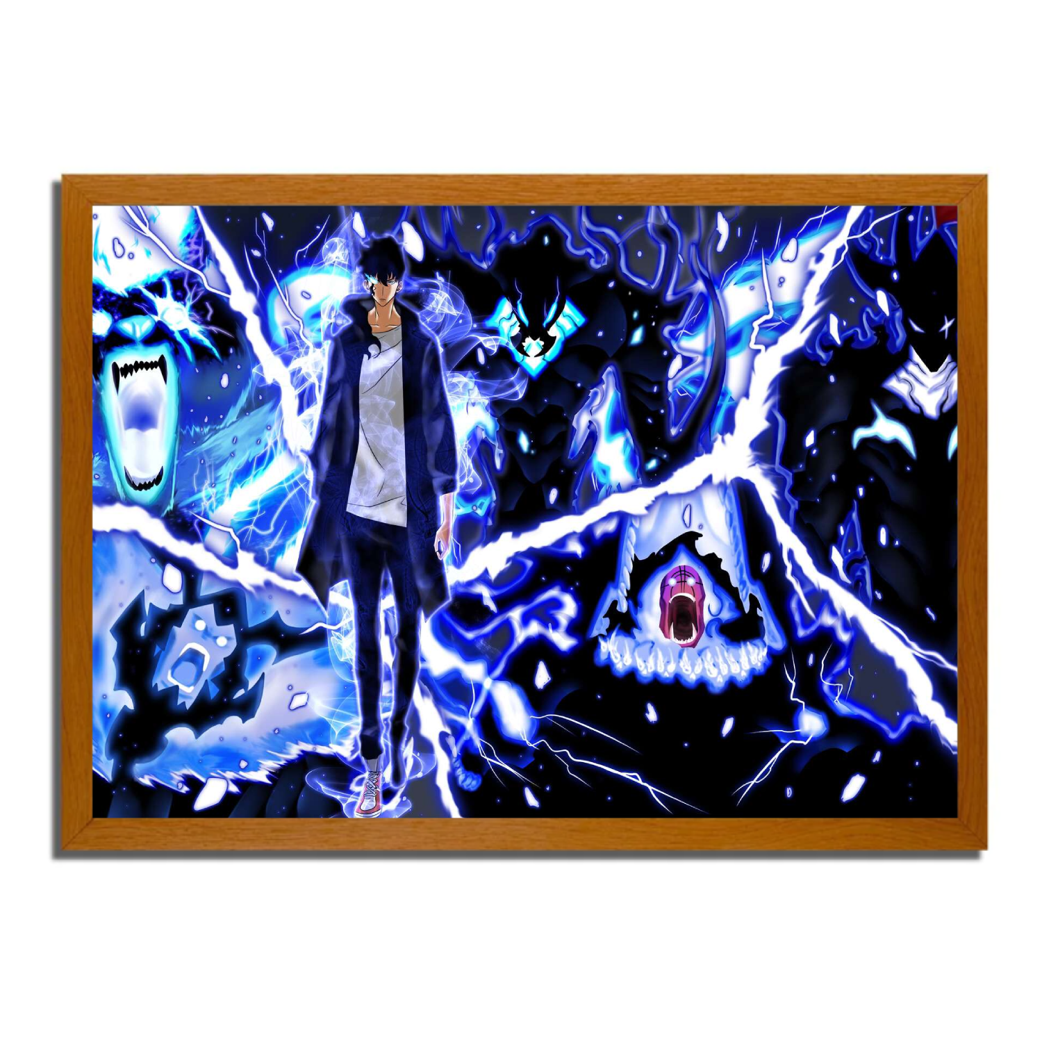 Sung Jin Woo and his guards - Solo Leveling