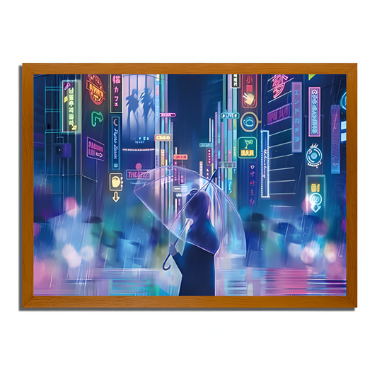 Rain in a Futuristic Night - Landscapes