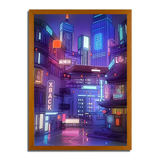 Futuristic District under the Lights - Landscapes